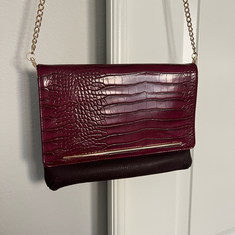 Burgundy Clutch
